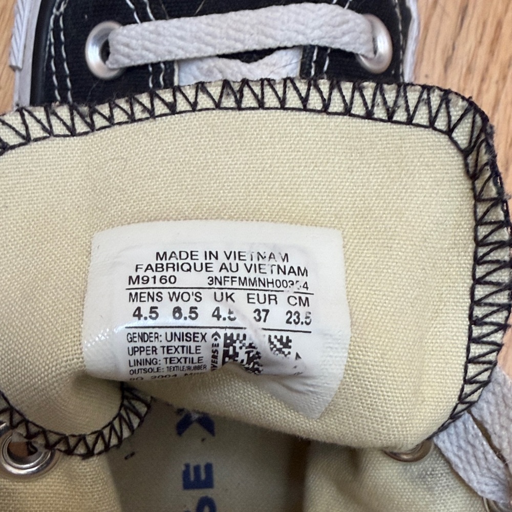 Converse Black and White High-Top Sneakers - Picture 2 of 4